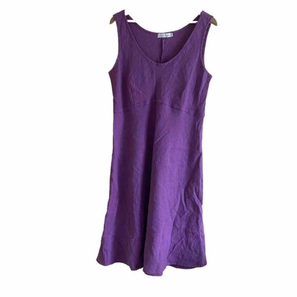 Elegant Purple Sleeveless Dress